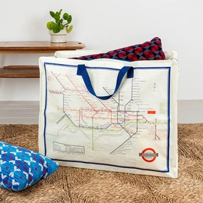 Кутия за съхранение на дрехи от рециклирана пластмаса 58x28x48 cm Heritage Tube Map – Rex London