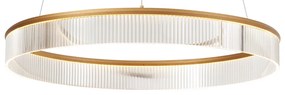 Модерен висящa лампa месинг 78cm вкл. LED 3-степенно димиране - Anello Chandelier