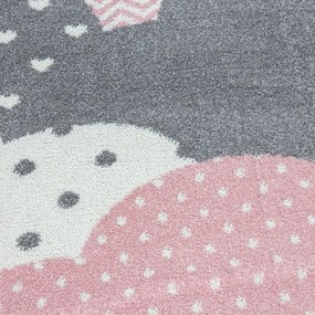Розово-сив детски килим 160x230 cm Bambi – Ayyildiz Carpets