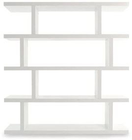 Бял матов шкаф за книги 163x172 cm Step - TemaHome