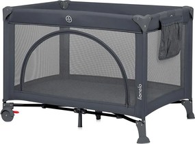 Lionelo - Пътна бебешка кошара LAURA, бетонно сива