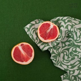 Ленена кърпа за съдове 45x65 cm Evergreen Damask – Linen Tales