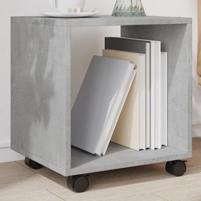 853131 vidaXL Подвижен шкаф, бетонно сив, 37x33x42,5 см, инженерно дърво