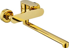 Mexen Milo дълъг смесител за вана, златен - 71335-50