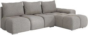 Ъглов диван Bestii-Сив-Десен