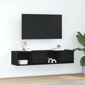 861439 vidaXL ТB шкафове, 2 бр, черен дъб, 60x31x25,5 см, инженерно дърво