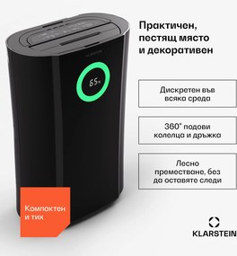 Klarstein DryFy Pro Connect 20 Smart Smart, изсушител, WiFi, компресия, 20l/d, 35-50м²