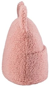 Розова детска възглавница за диван от букле Teddy Pouch – Wigiwama