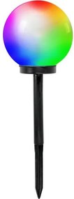 LED RGB соларна лампа със сензор SPHERE LED/1,2V IP44 200 mAh Ø 20 см