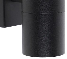 Интелигентна външна стенна лампа черна вкл. WiFi GU10 IP44 - Solo