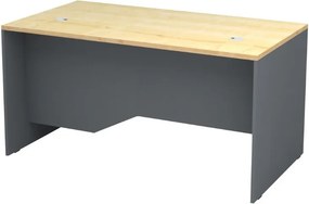 Офис бюро Venturo TopMebel от меламин в антрацит - дъб 150x80x75cm