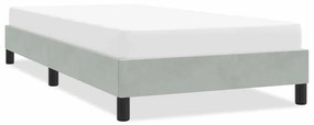 4101343 vidaXL Рамка за легло без матрак Светло сиво 100x210 cm Кадифе
