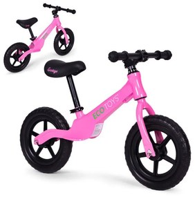 Детски велосипед за баланс с безкамерни колела - розов