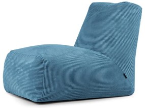 Син пуф от рипсено кадифе Tube – SLOWDOWN