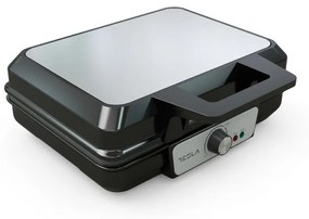 Гофретник Tesla WM200BX, 1000W, За 2 гофрети, Незалепващи плочи, 140 - 220C, Сребрист/Черен