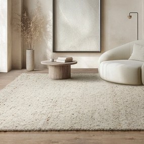 Ръчно изработен вълнен килим в цвят слонова кост 160x230 cm Adler Ivory – Asiatic Carpets