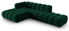 Тъмнозелен ъглов диван (ляв ъгъл) Lupine – Micadoni Home