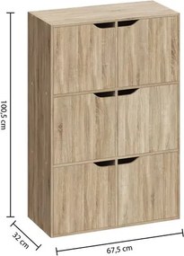 Рафт 5five Mix'n Modul Natural Door, 6 отделения