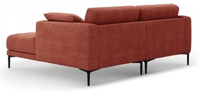 Ъглов диван в тухлен цвят (десен ъгъл) Bemy – Micadoni