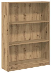 857843 vidaXL Библиотека, дъб артизан, 80x24x109 см, инженерно дърво