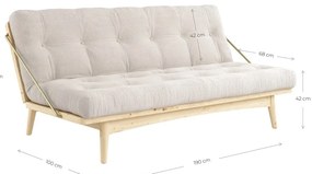 Променлив диван Karup Clear/Dark Grey Folk - Karup Design