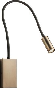 Redo 01-4475 - Гъвкава LED лампа WALLIE LED/3W/230V USB CRI 90 бронзова