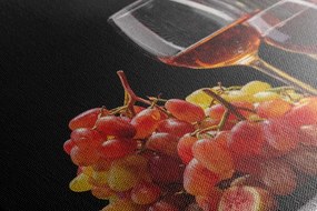 Картина на платно – Италианско вино и грозде