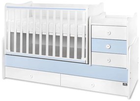 MAXI PLUS NEW БЕБЕШКО ТРАНСФОРМИРАЩО СЕ ЛЕГЛО БЯЛО/BABY BLUE 70/160 СМ