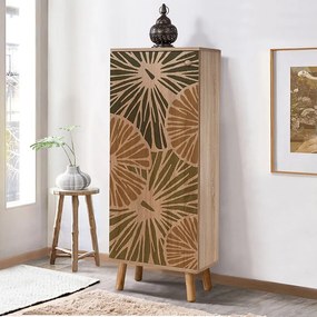 Шкаф за обувки от меламин Soho в цвят сонома 50x38x135см.