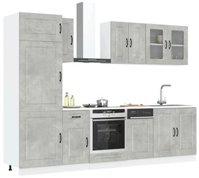 3314795 vidaXL Комплект кухненски шкафове от 8 части Kalmar, инженерно дърво