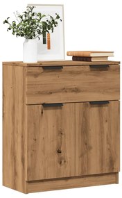 856839 vidaXL Сайдборд, дъб артизан, 60x30x70 см, инженерно дърво