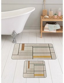 Светлокафяви изтривалки за баня в комплект от 2 бр. 60x100 cm - Mila Home