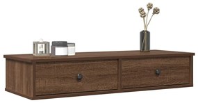 859965 vidaXL Стенен рафт с чекмеджета 100x37,5x19 см инженерно дърво