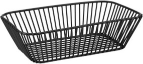 Horecano - Метален панер / купа правоъгълен 24x14,5xh6,5см черен REN-(HC-39167)