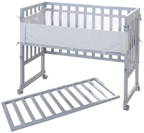 Сиво детско креватче 90x45 cm - Roba