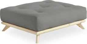 Табуретка за крака Natural Clear/Grey Senza - Karup Design