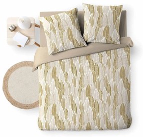 Двойно удължено спално бельо от микрофибър в цвят жълта охра 240x220 cm Kim – douceur d'intérieur