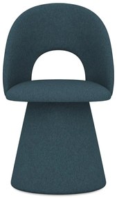 Тапициран трапезен стол в петролен цвят Kalo – Makamii