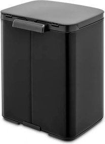 Кош за боклук Brabantia Bo Small 1006629, 7 л, Плавно и безшумно отваряне, Противоплъзгаща основа, Черен