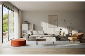 Бял шкаф за книги 100x147 cm Nina - TemaHome