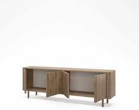 Маса за телевизор от дъбов декор в естествен цвят 180x60,5x35 cm Salma – Marckeric