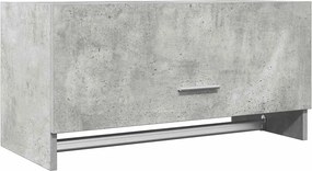 808246 vidaXL Гардероб, бетонно сив, 70x32,5x35 см, инженерно дърво