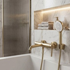 Смесител за вана Rea Rivo Brush Gold