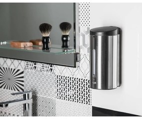 Матово сребрист автоматичен диспенсер за сапун от неръждаема стомана 650 ml – Sapho