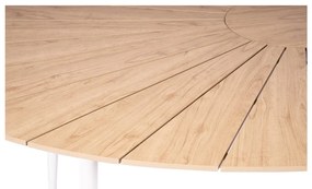 Комплект от 4 бели стола за хранене Jaanna и маса от естествен цвят Marienlist - Bonami Essentials