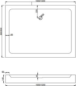 Mexen Apia разтегателна душ кабина 120 x 90 см, прозрачна, черна + корито Rio