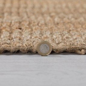 Кафяв килим от юта Юта, 200 x 290 cm - Flair Rugs
