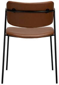 Кафяв стол от изкуствена кожа Zed - DAN-FORM Denmark