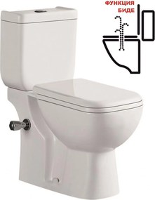 Моноблок ICC 6337S, Inter Ceramic,  седалка и капак, порцелан, бял, 82x64x35см