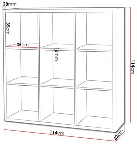 Библиотечка Clever 9s-Бял